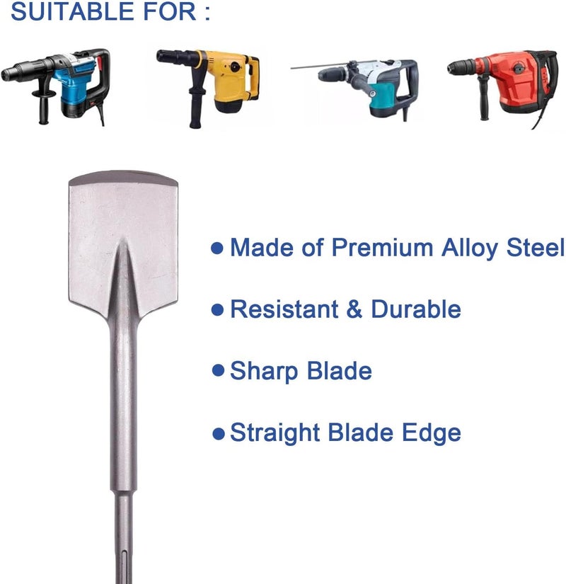 BHTOP SDS-Max Shank Bits Chisel-4-1/3"x18" Clay Spade Alloy Steel Digging Shovel Bit Chisel - for Gardening Landscaoing Concrete Brick Sand Stone - Image 3